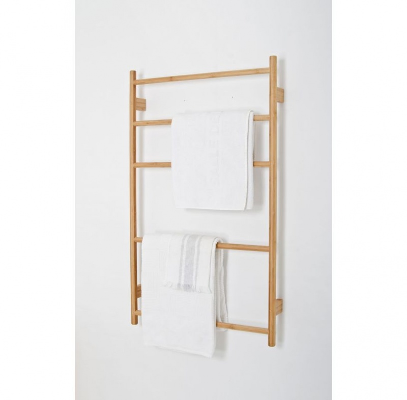 Arena Bamboo Wall Bar Towel Ladder